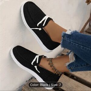 Black Canvas Sneakers